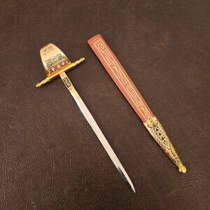 Vintage TOLEDO Spanish Ornate Sword Letter Opener